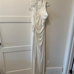 X Revolve Cut Maxi Dress